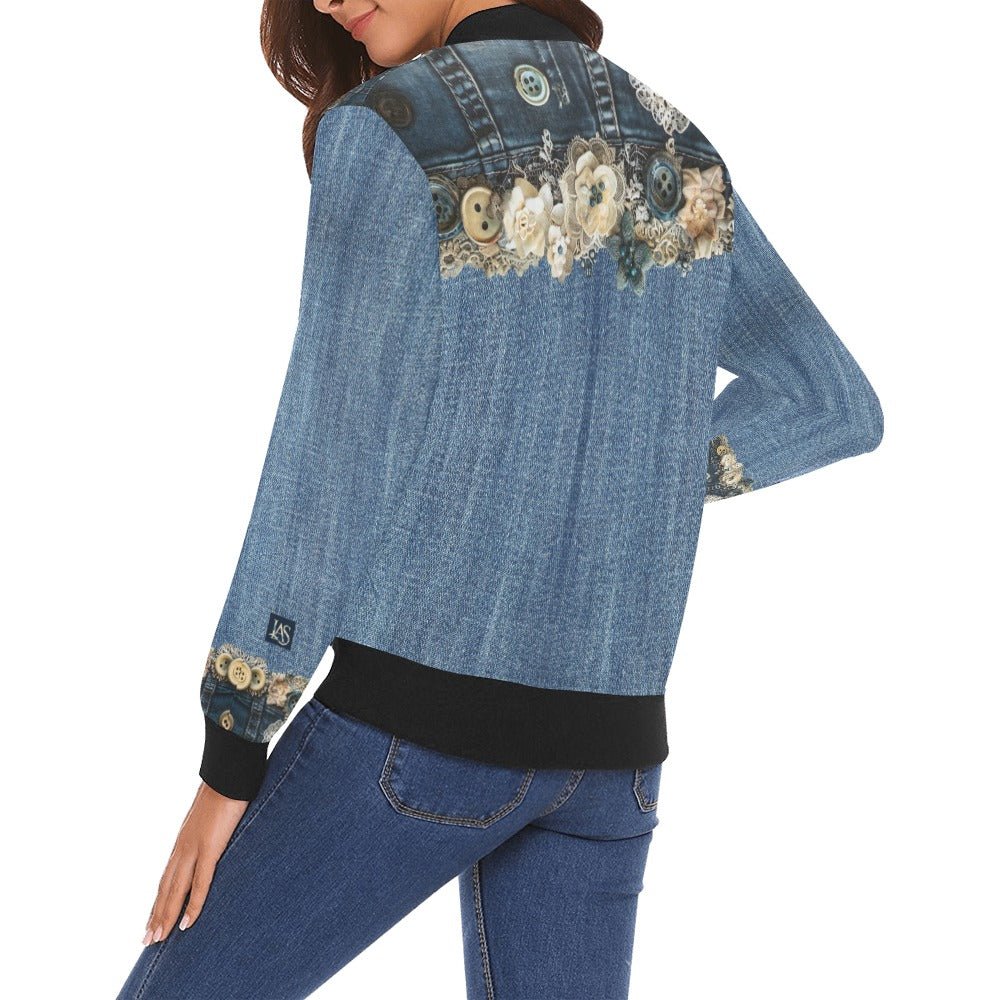 Rusty Life Bomber Jacket for Women - Lana Art Sweden