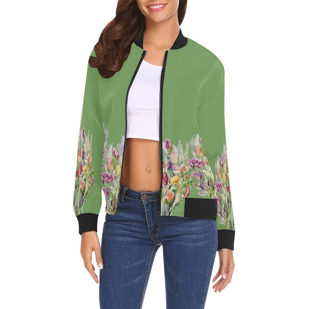 Rusty Life Bomber Jacket for Women - Lana Art Sweden