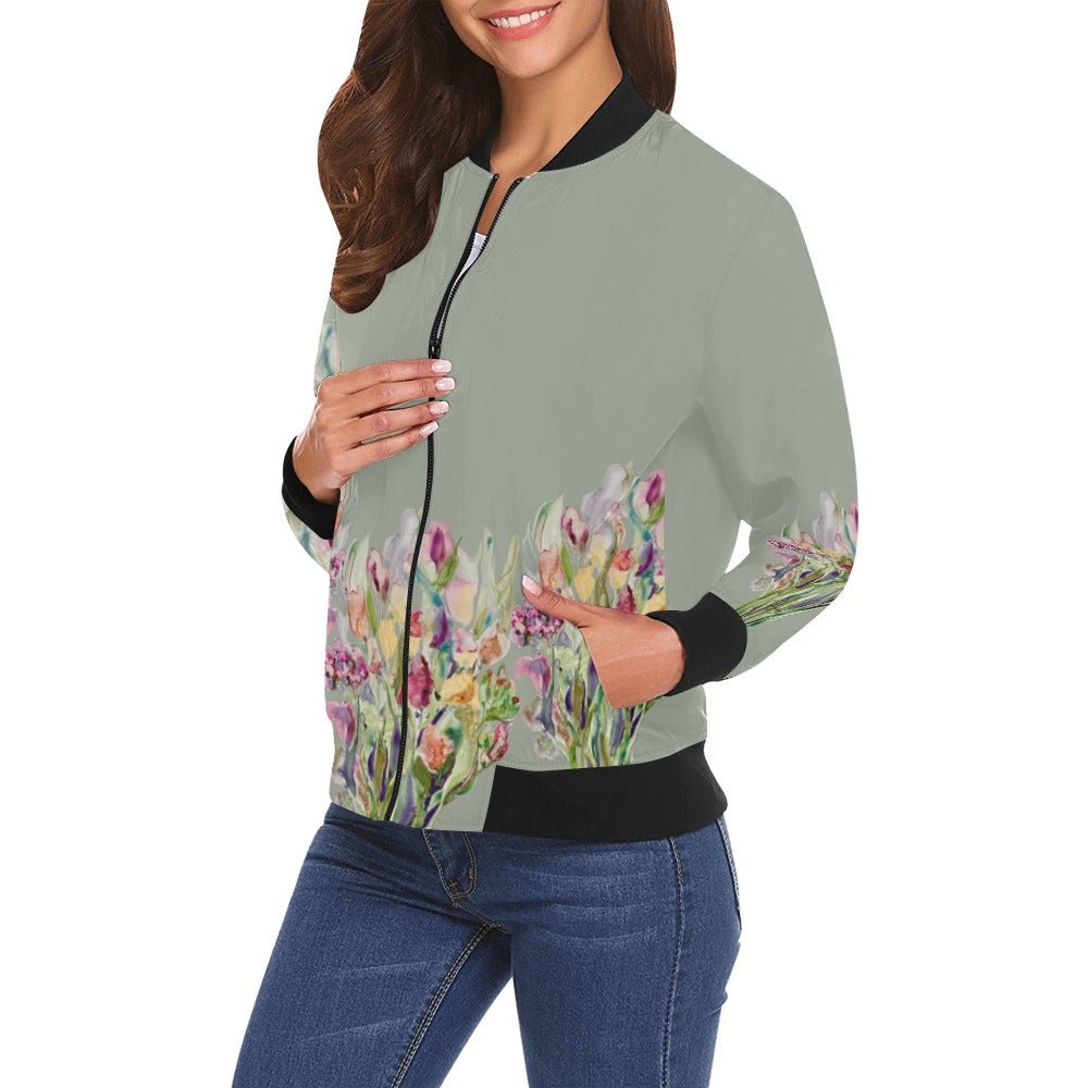 Rusty Life Bomber Jacket for Women - Lana Art Sweden