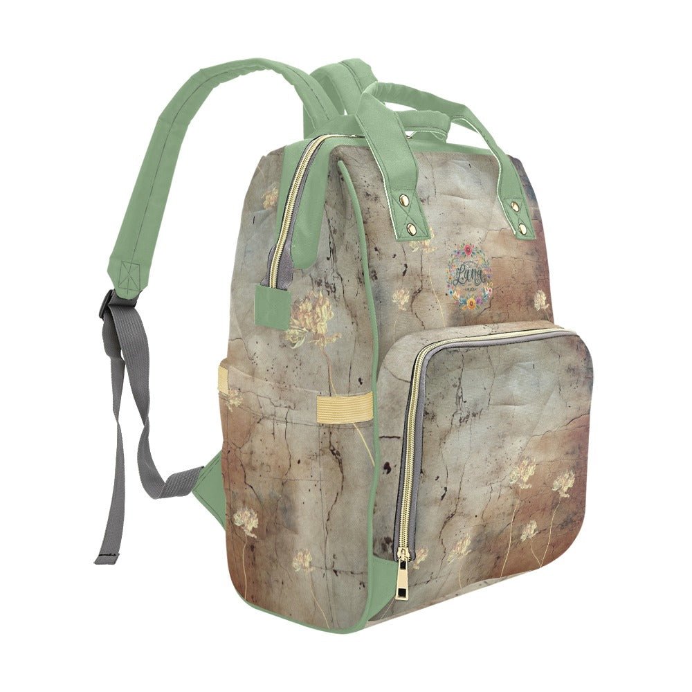 Rusty Life Tuscany Sage Multi - Function Diaper Backpack/Diaper Bag - Lana Art Sweden