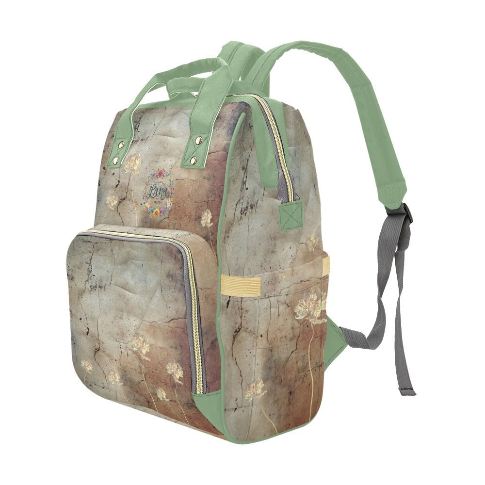 Rusty Life Tuscany Sage Multi - Function Diaper Backpack/Diaper Bag - Lana Art Sweden
