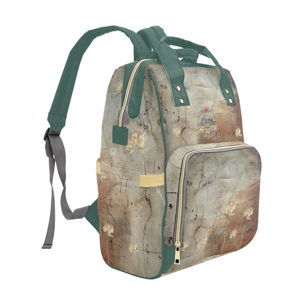 Rusty Life Tuscany Teal Multi - Function Diaper Backpack/Diaper Bag - Lana Art Sweden