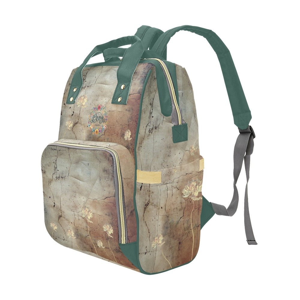 Rusty Life Tuscany Teal Multi - Function Diaper Backpack/Diaper Bag - Lana Art Sweden