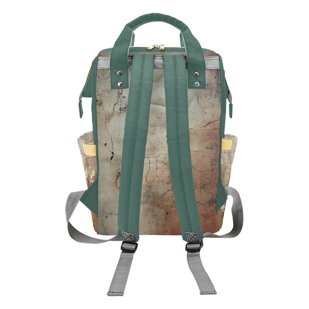 Rusty Life Tuscany Teal Multi - Function Diaper Backpack/Diaper Bag - Lana Art Sweden