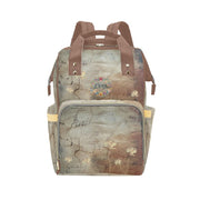 Rusty Life Tuscany Tulips Multi - Function Diaper Backpack/Diaper Bag - Lana Art Sweden