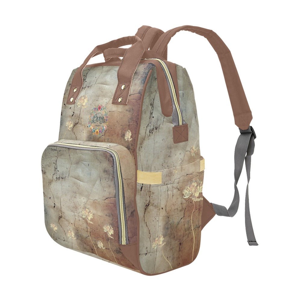 Rusty Life Tuscany Tulips Multi - Function Diaper Backpack/Diaper Bag - Lana Art Sweden