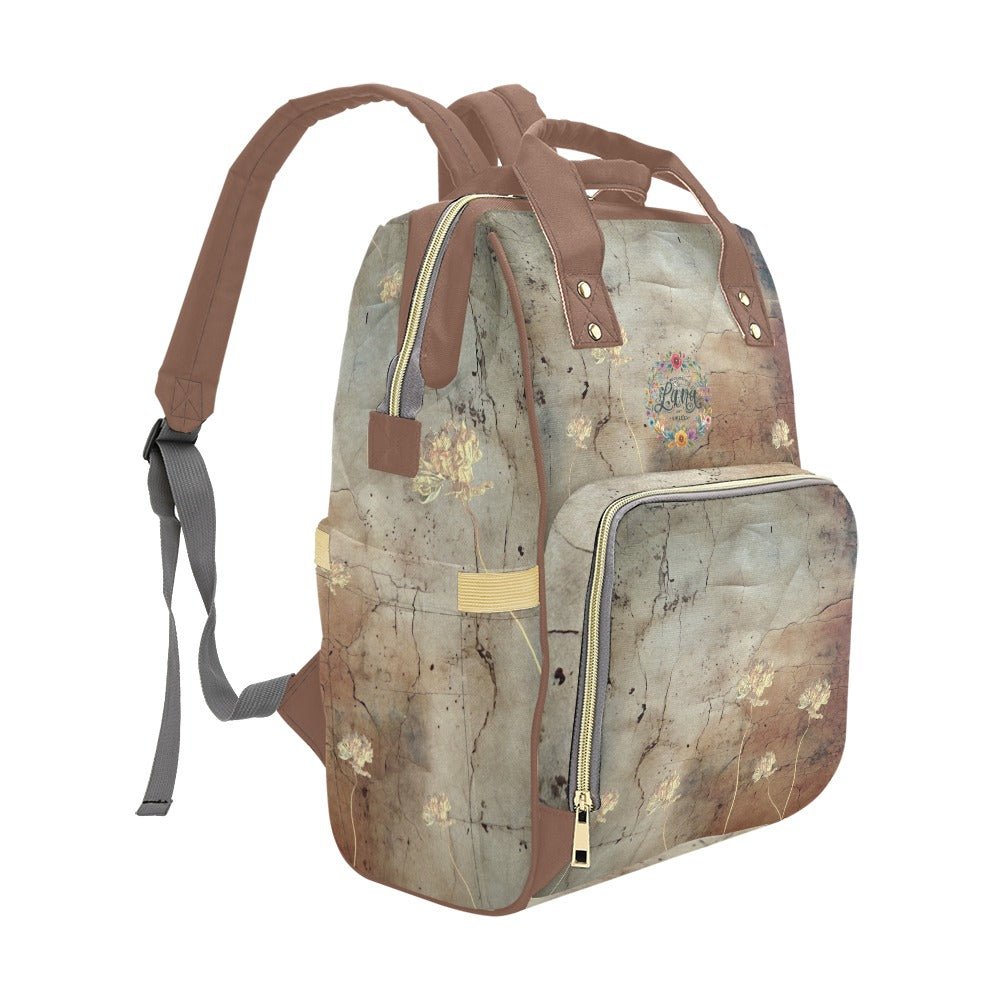 Rusty Life Tuscany Tulips Multi - Function Diaper Backpack/Diaper Bag - Lana Art Sweden