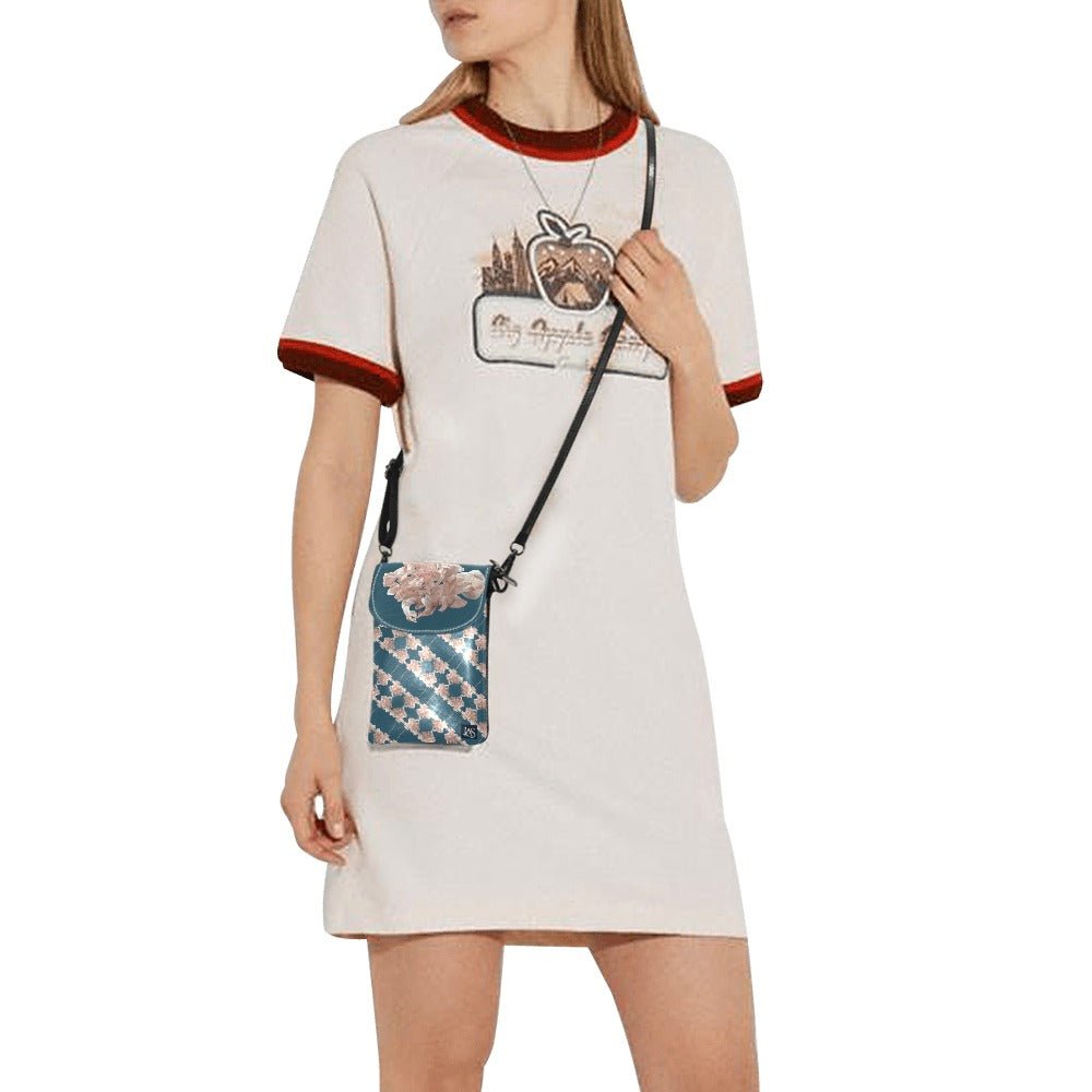 Shaggy Tulip 3 Small Cell Phone Purse - Lana Art Sweden