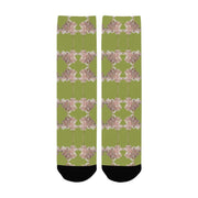 Shaggy Tulip Aquatic Awe Women's Custom Socks - Lana Art Sweden
