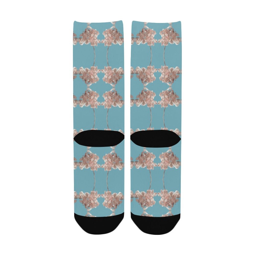 Shaggy Tulip Aquatic Awe Women's Custom Socks - Lana Art Sweden