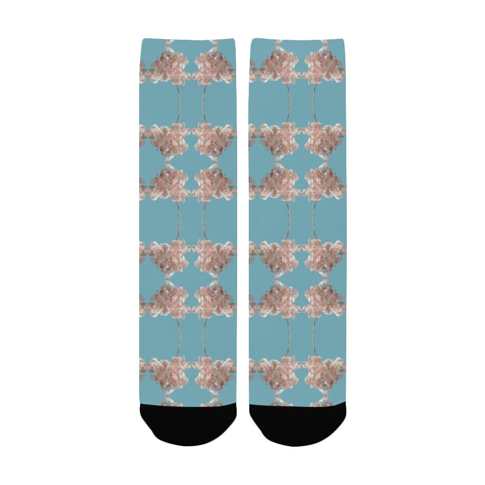 Shaggy Tulip Aquatic Awe Women's Custom Socks - Lana Art Sweden