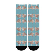 Shaggy Tulip Aquatic Awe Women's Custom Socks - Lana Art Sweden