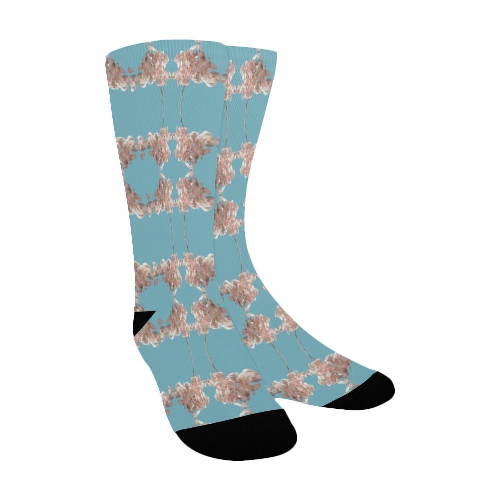 Shaggy Tulip Aquatic Awe Women's Custom Socks - Lana Art Sweden