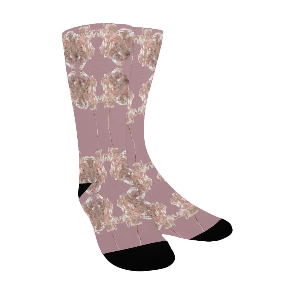 Shaggy Tulip Blush 2 Women's Custom Socks - Lana Art Sweden