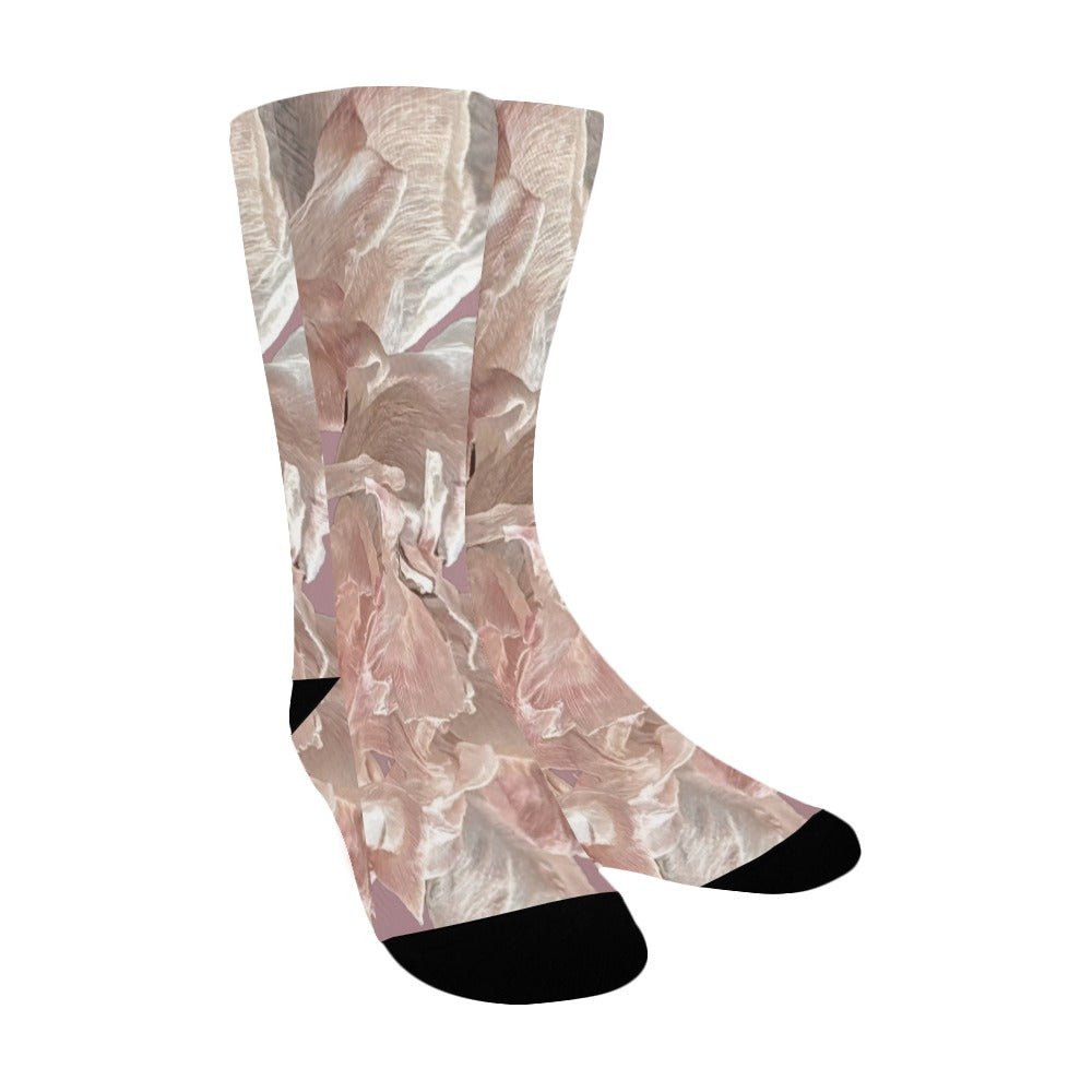 Shaggy Tulip Blush Women's Custom Socks - Lana Art Sweden