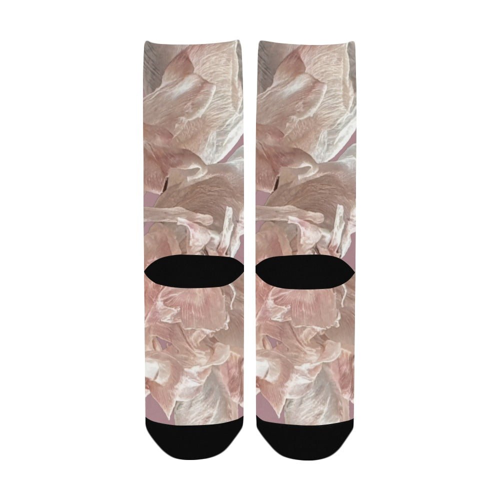 Shaggy Tulip Blush Women's Custom Socks - Lana Art Sweden