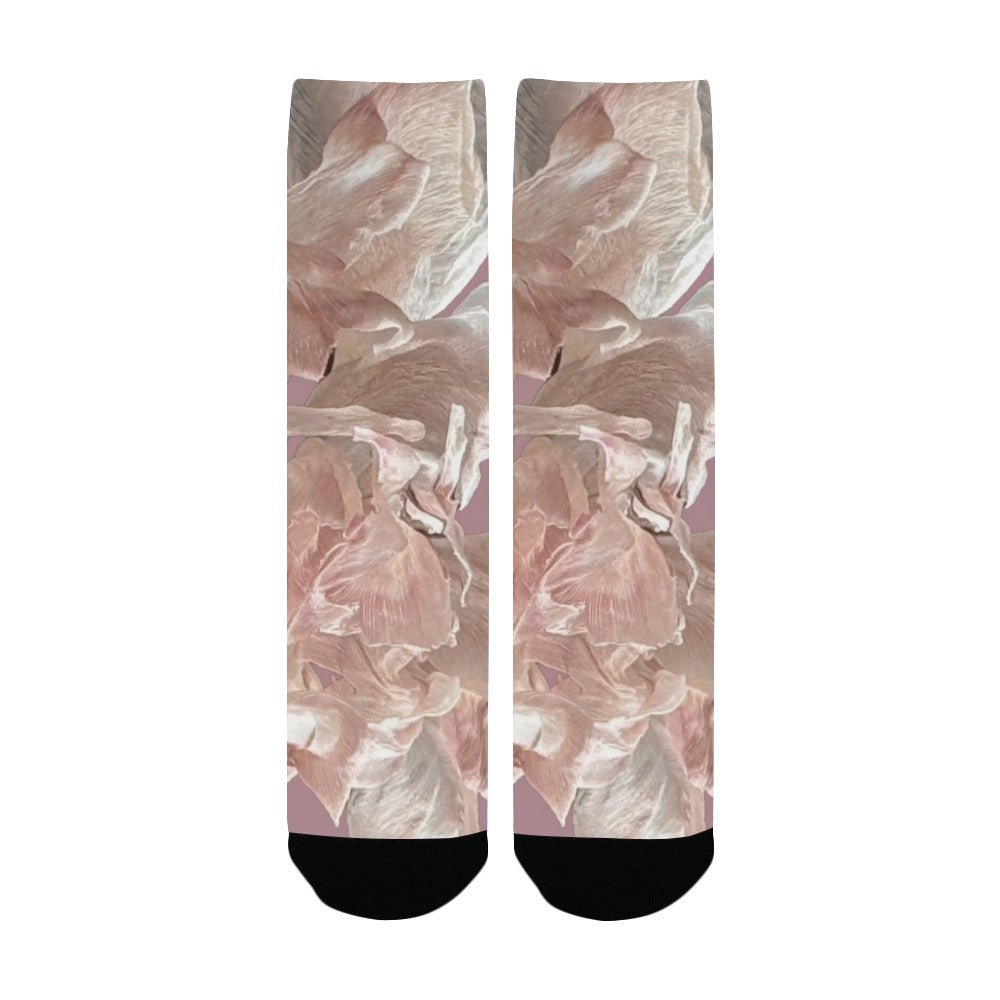Shaggy Tulip Blush Women's Custom Socks - Lana Art Sweden