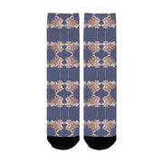 Shaggy Tulip Dusk Women's Custom Socks - Lana Art Sweden