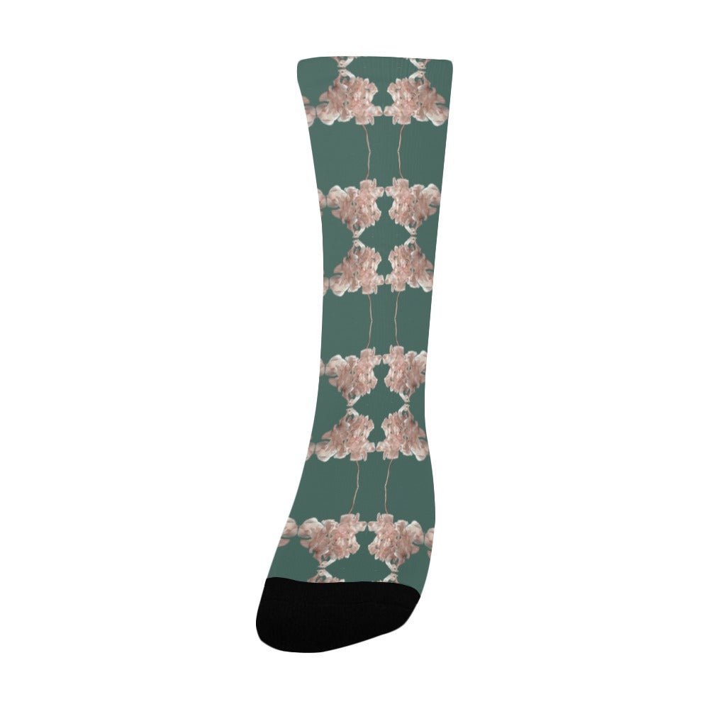 Shaggy Tulip Jade Women's Custom Socks - Lana Art Sweden