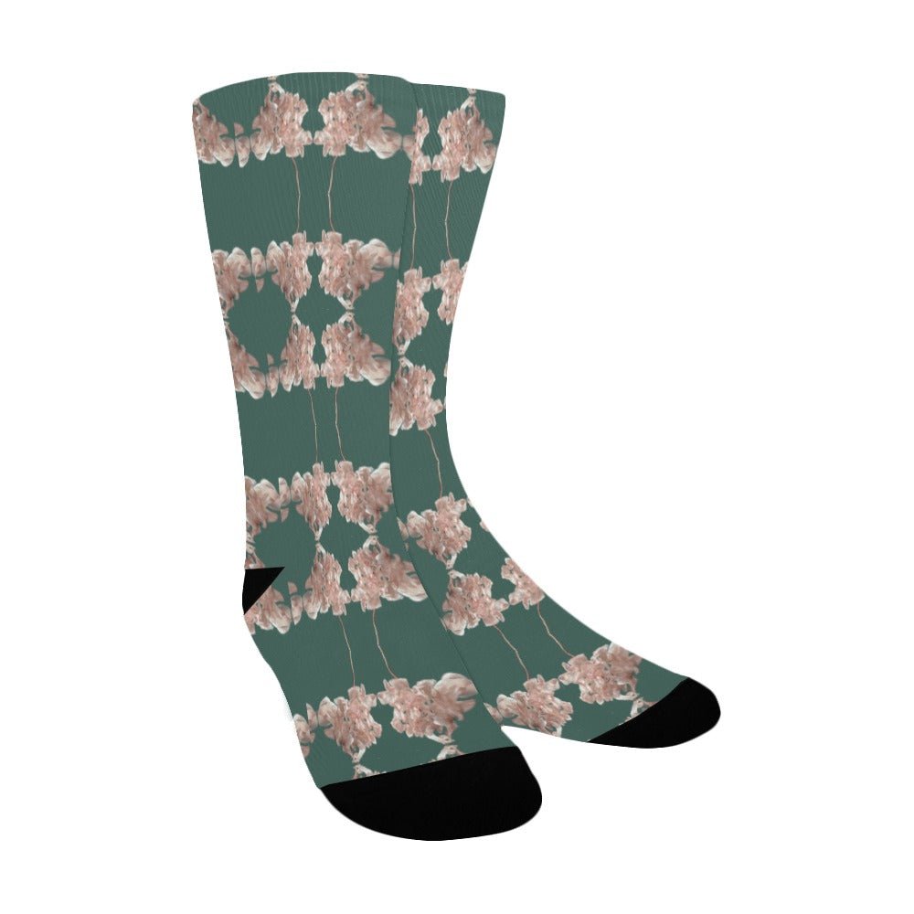 Shaggy Tulip Jade Women's Custom Socks - Lana Art Sweden