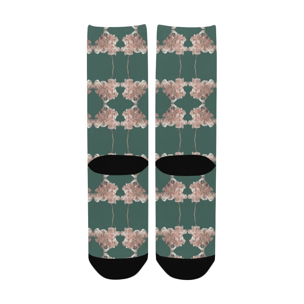 Shaggy Tulip Jade Women's Custom Socks - Lana Art Sweden
