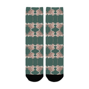 Shaggy Tulip Jade Women's Custom Socks - Lana Art Sweden