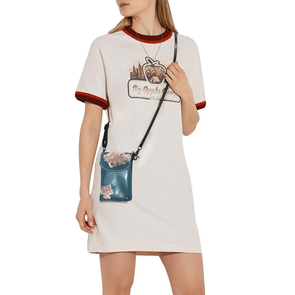 Shaggy Tulip Ocean 2 Small Cell Phone Purse - Lana Art Sweden