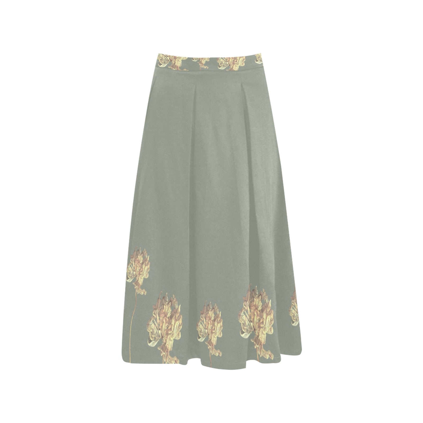 Single Tulip Moon Beam 2 Mnemosyne Women's Crepe Skirt - Lana Art Sweden