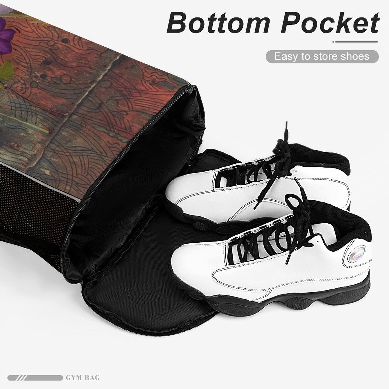 Sport Drawstring Super Light Backpack/Bag with Shoe Compartment - Lana Art Sweden