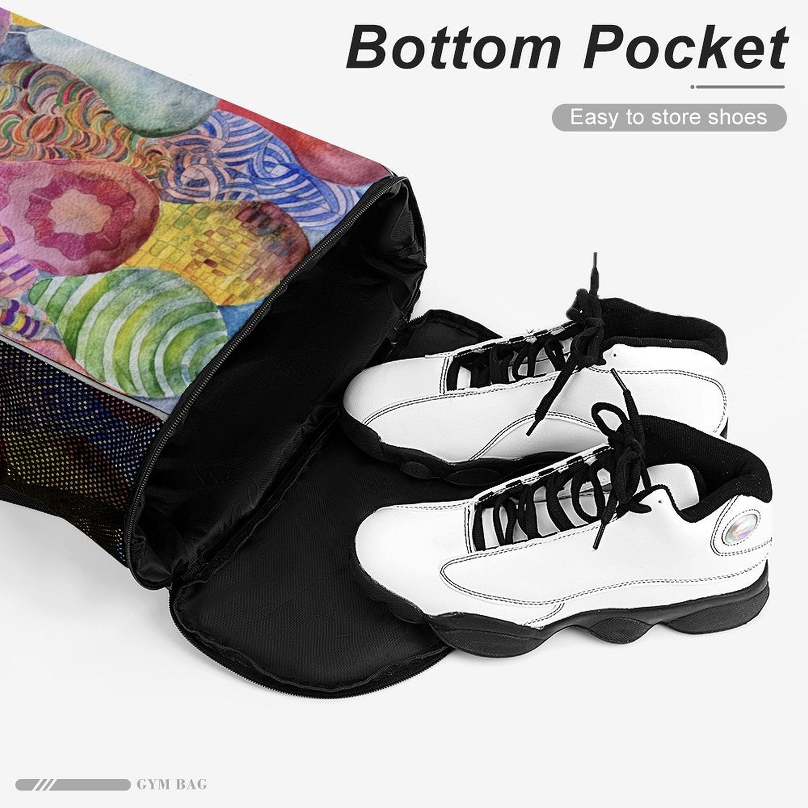 Sport Drawstring Super Light Backpack/Bag with Shoe Compartment - Lana Art Sweden