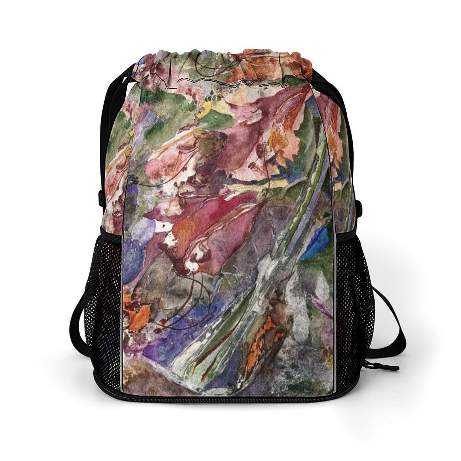 Sport Drawstring Super Light Backpack/Bag with Shoe Compartment - Lana Art Sweden