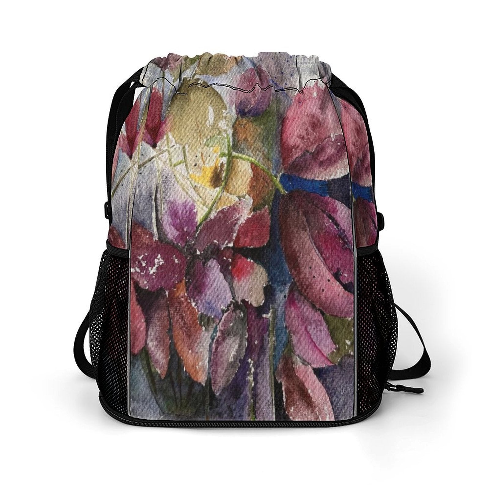 Sport Drawstring Super Light Backpack/Bag with Shoe Compartment - Lana Art Sweden
