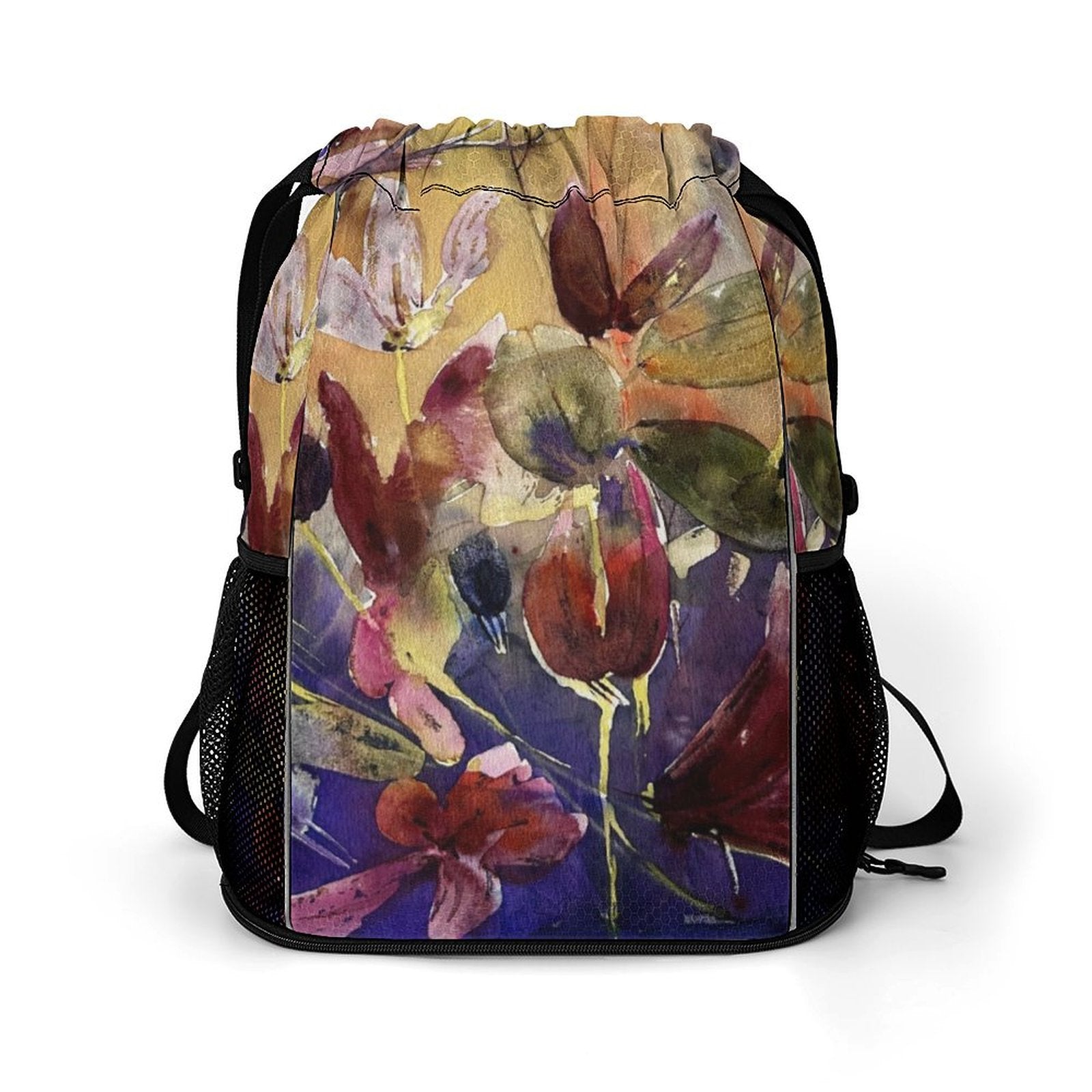 Sport Drawstring Super Light Backpack/Bag with Shoe Compartment - Lana Art Sweden