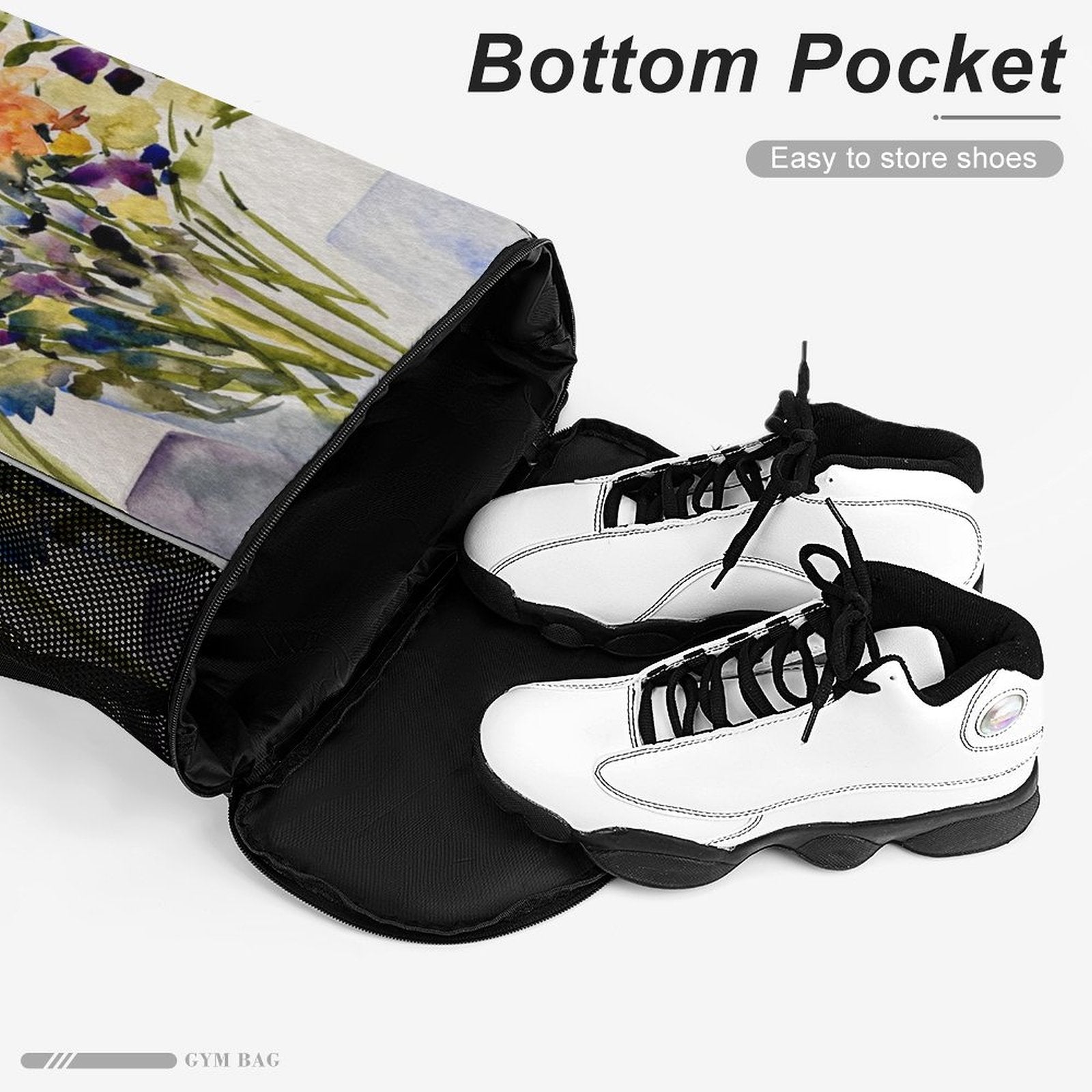 Sport Drawstring Super Light Backpack/Bag with Shoe Compartment - Lana Art Sweden