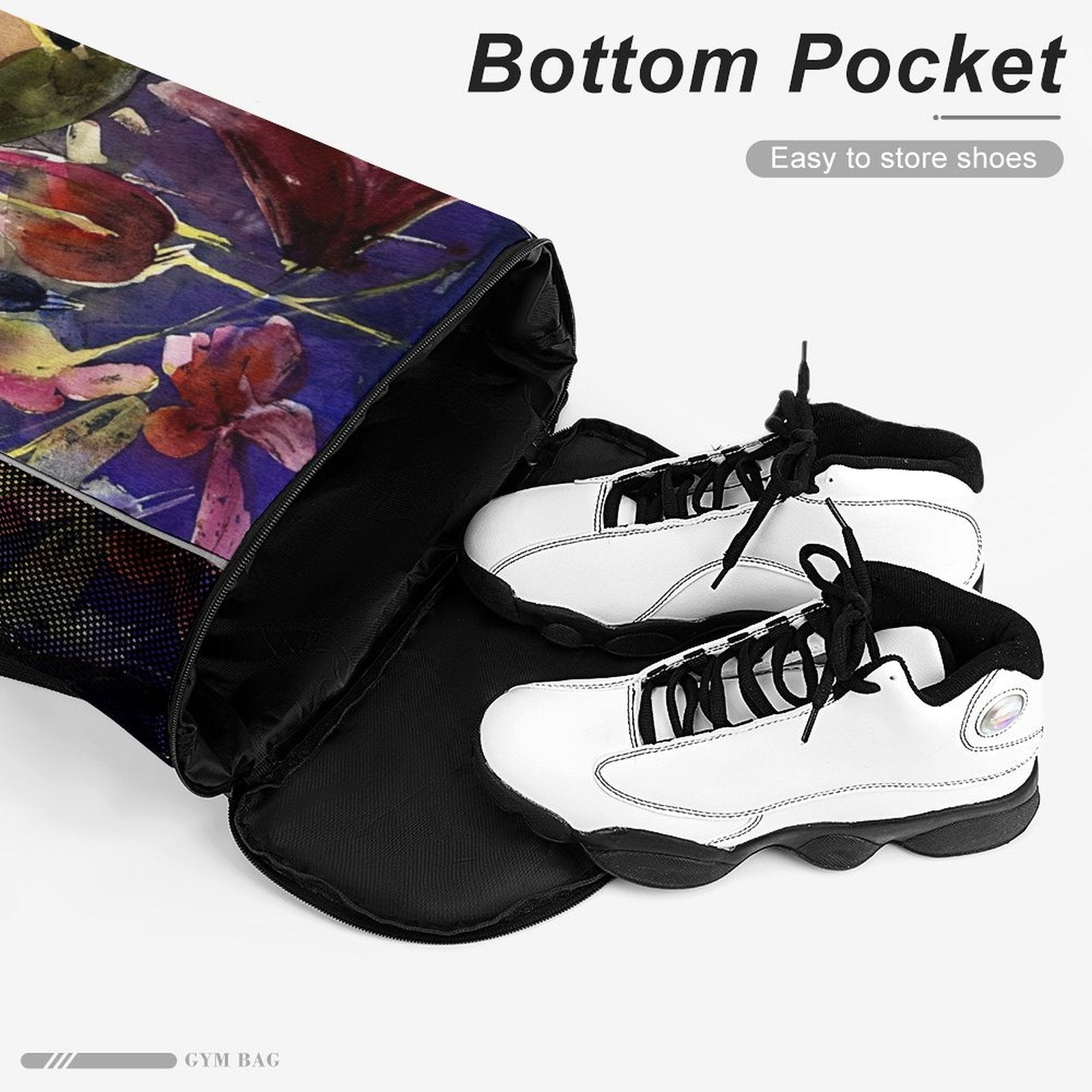 Sport Drawstring Super Light Backpack/Bag with Shoe Compartment - Lana Art Sweden