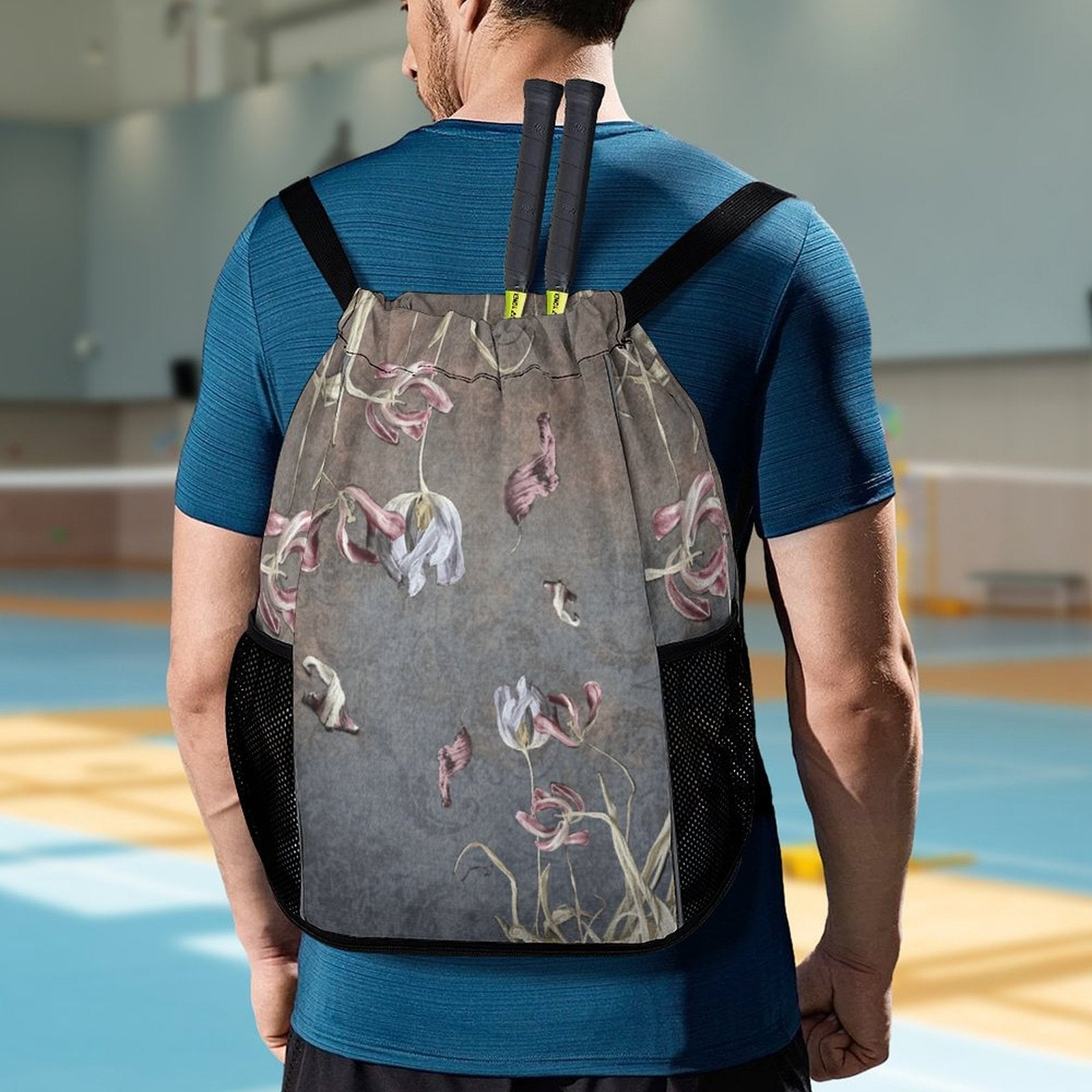 Sport Drawstring Super Light Backpack/Bag with Shoe Compartment - Lana Art Sweden