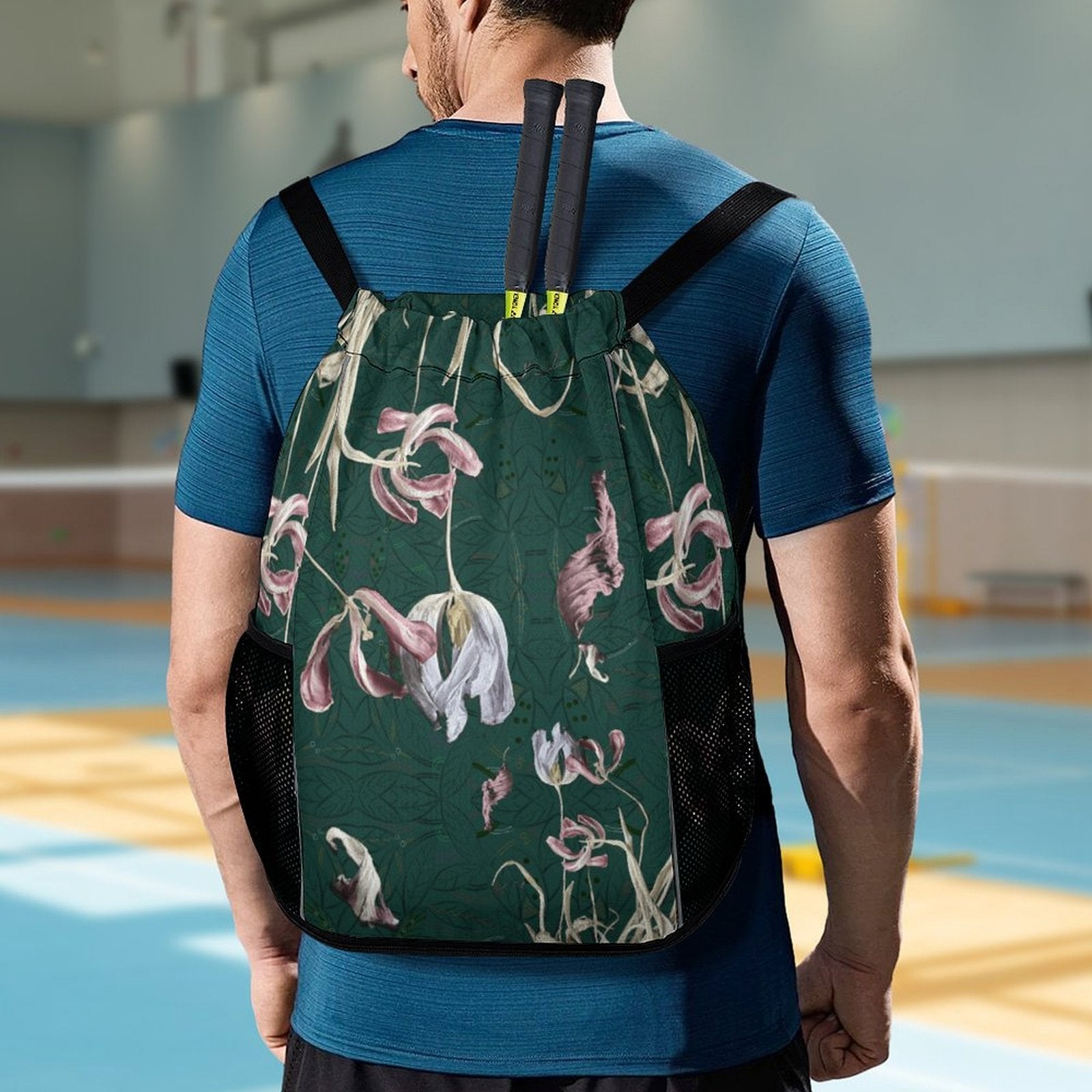 Sport Drawstring Super Light Backpack/Bag with Shoe Compartment - Lana Art Sweden