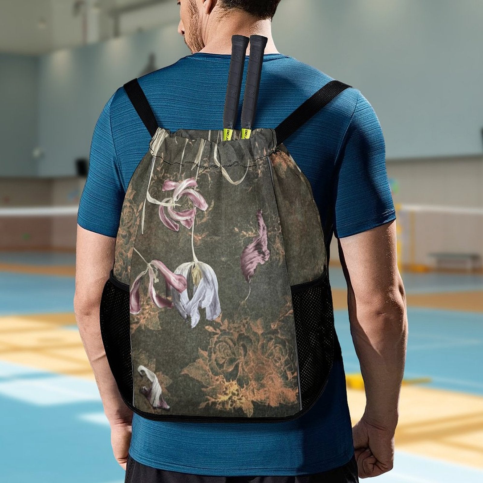 Sport Drawstring Super Light Backpack/Bag with Shoe Compartment - Lana Art Sweden