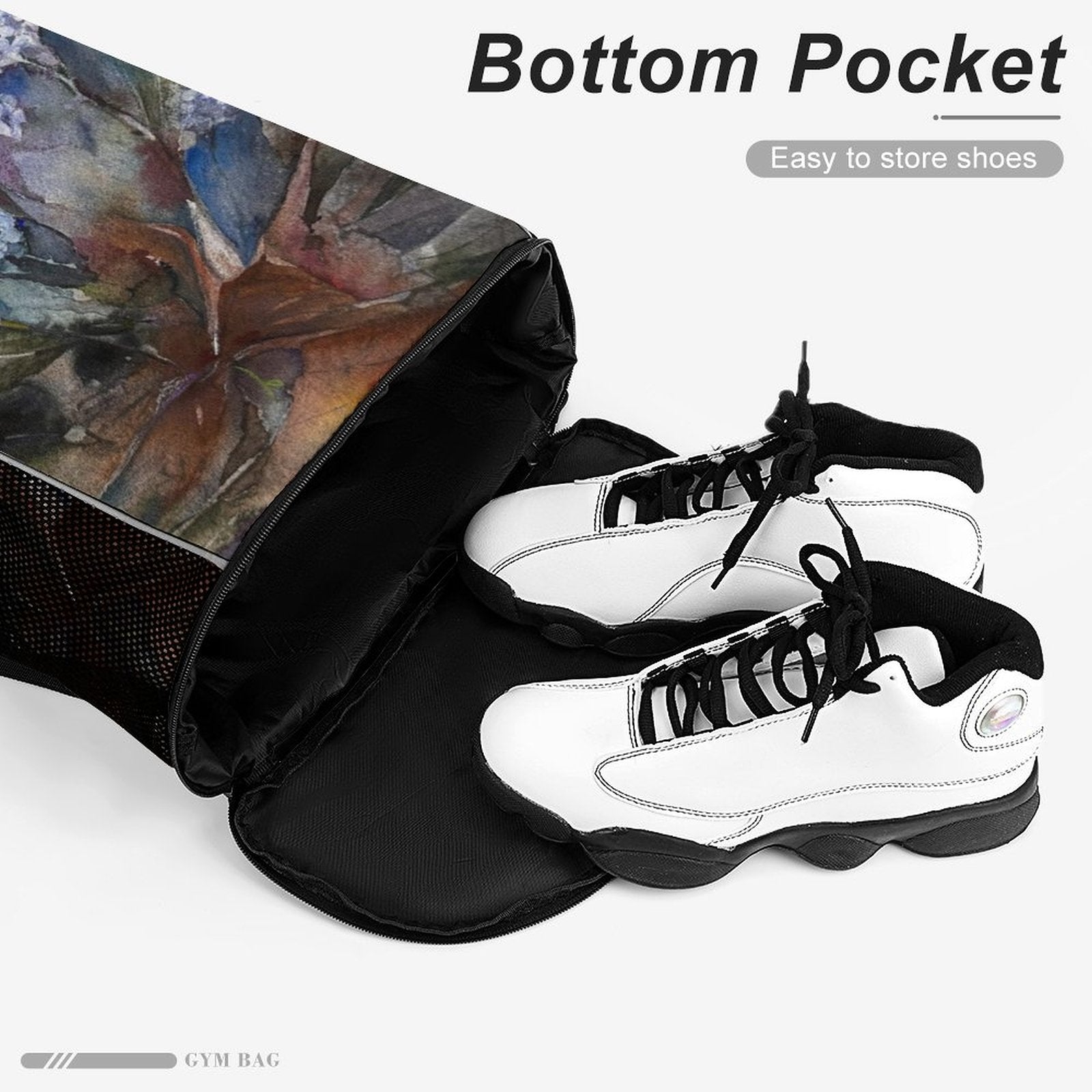 Sport Drawstring Super Light Backpack/Bag with Shoe Compartment - Lana Art Sweden