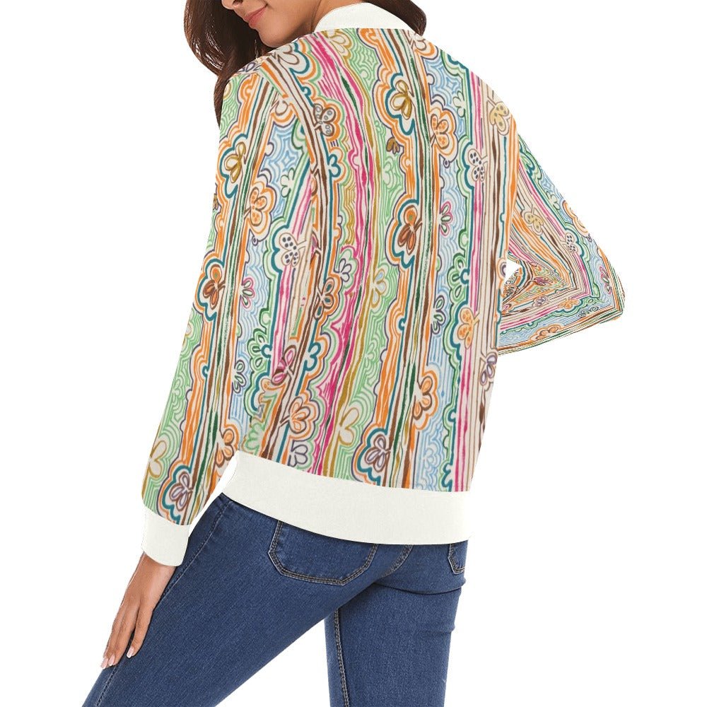 Spring Fever W Bomber Jacket for Women - Lana Art Sweden