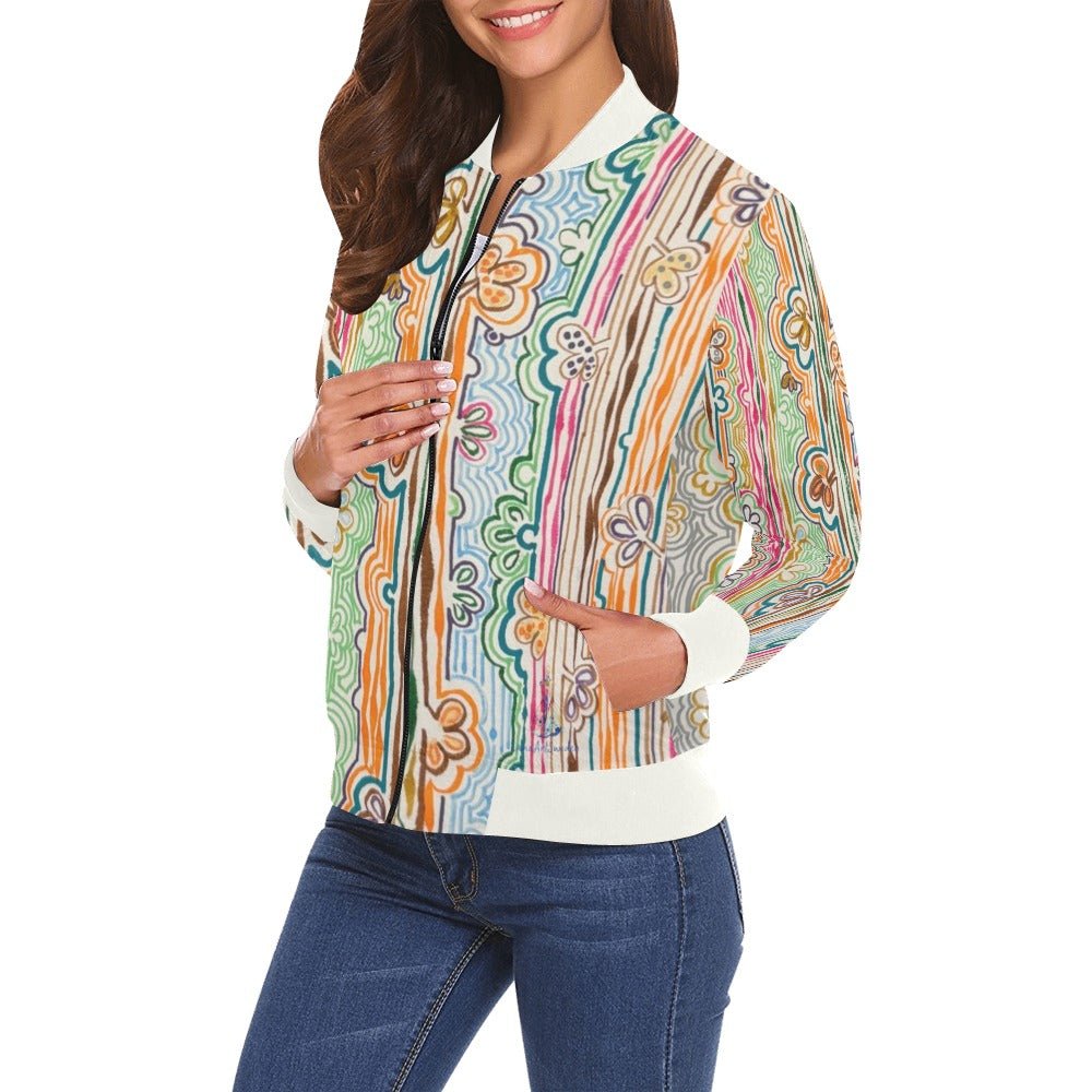 Spring Fever W Bomber Jacket for Women - Lana Art Sweden