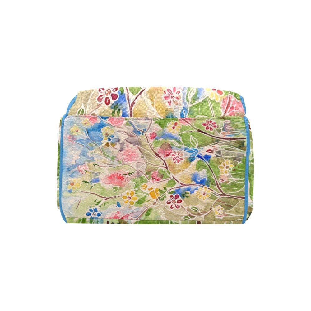 Spring Vibes Blue Sky Multi - Function Diaper Backpack/Diaper Bag - Lana Art Sweden