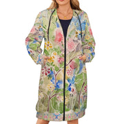 Spring Vibes Women's Long Hooded Coat - Lana Art Sweden