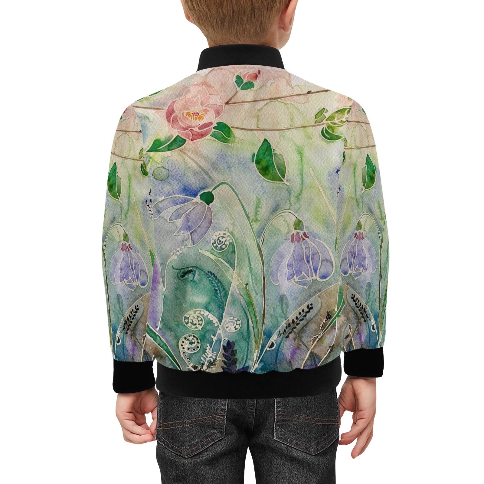Summer Bells Kids' lined My City Bomber Jacket with Pockets - Lana Art Sweden