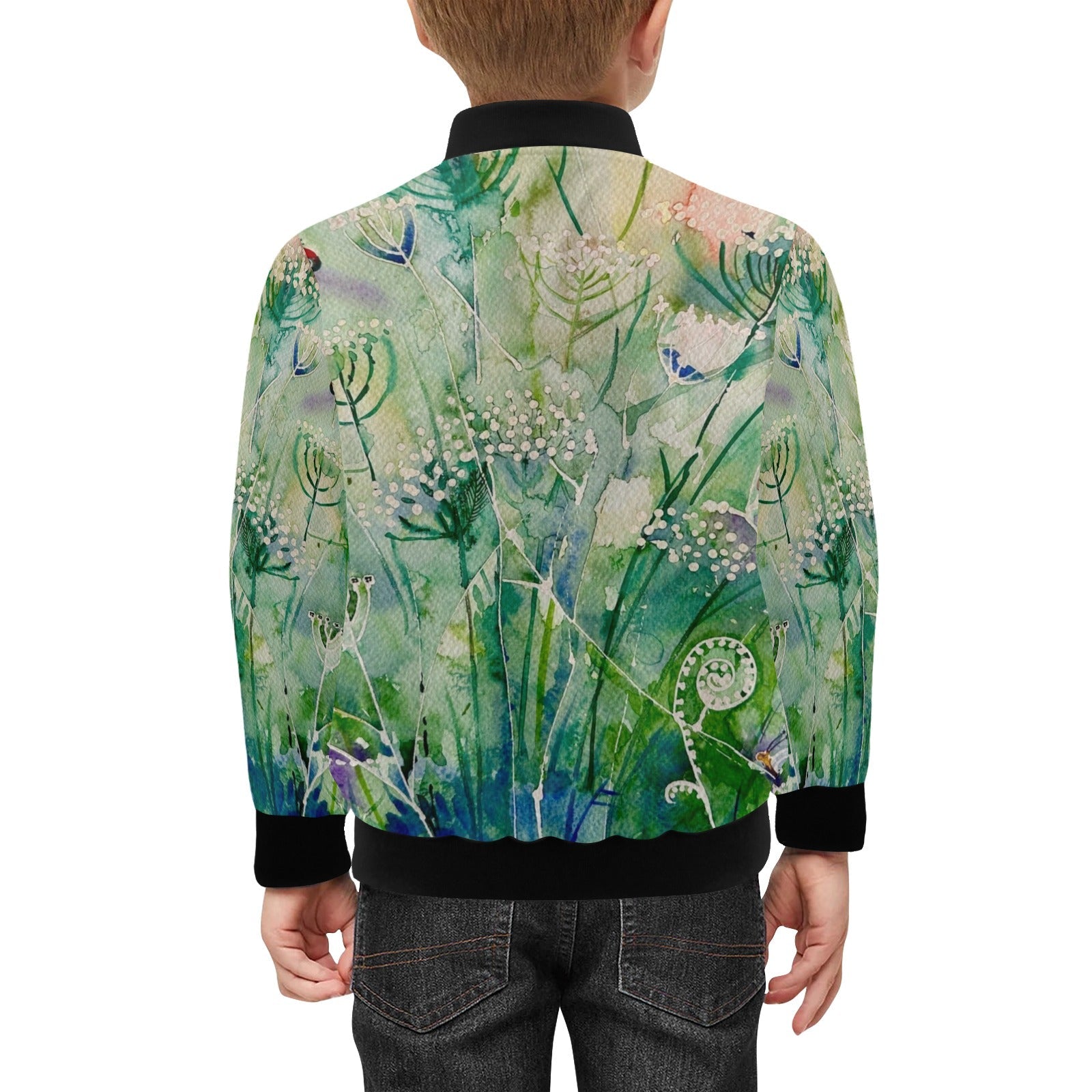 Summer Bug Kids' lined My City Bomber Jacket with Pockets - Lana Art Sweden