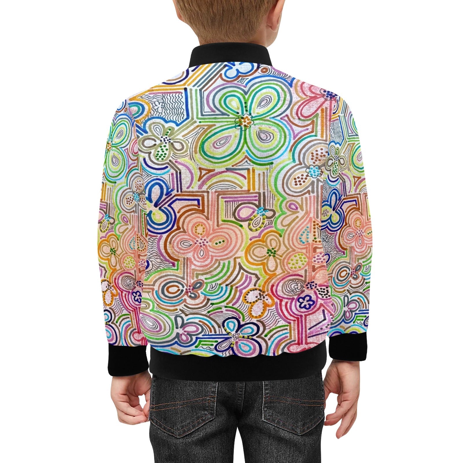 Summer Thrills Kids' Bomber Jacket with Pockets - Lana Art Sweden