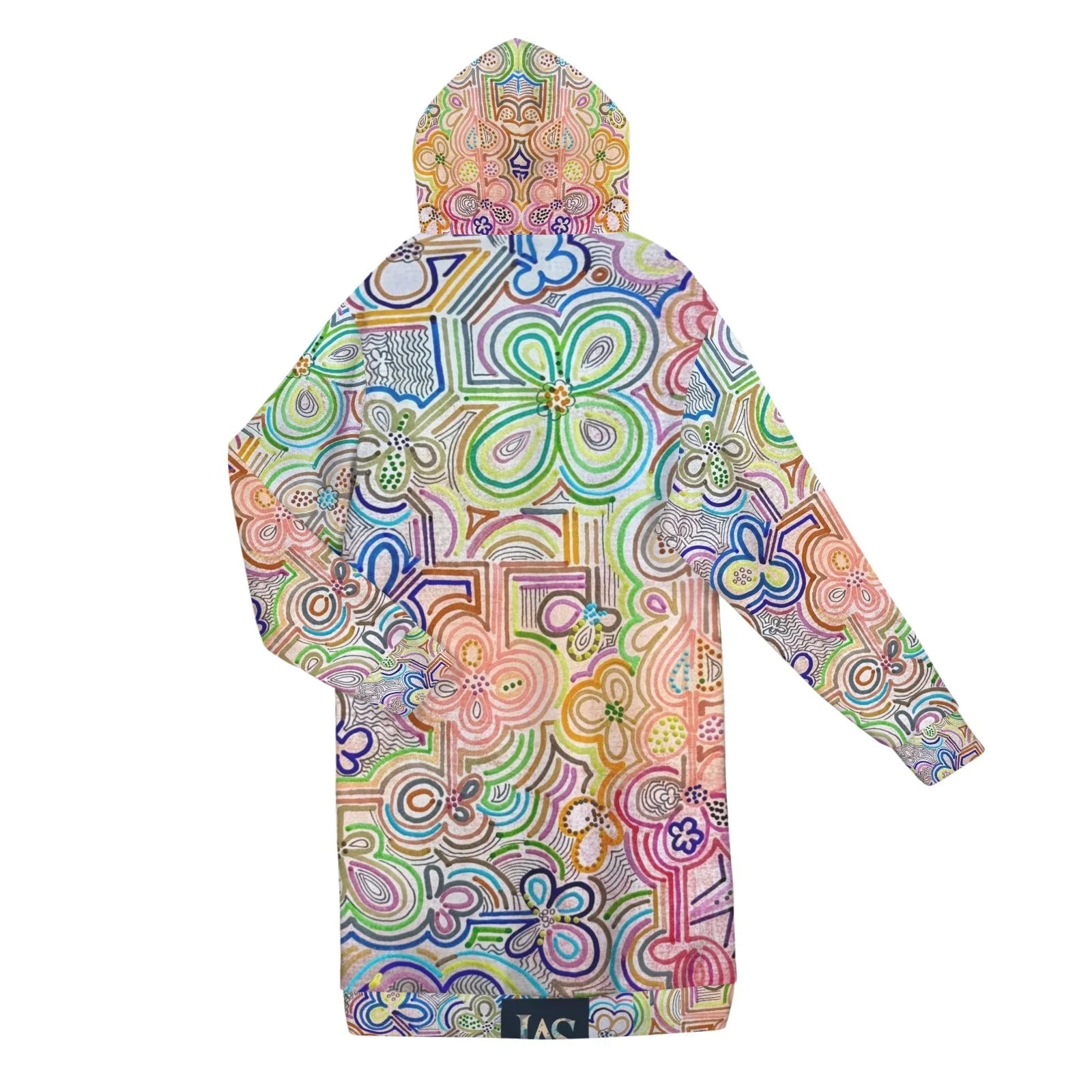 Summer Thrills Women's Long Hooded Jacket - Lana Art Sweden