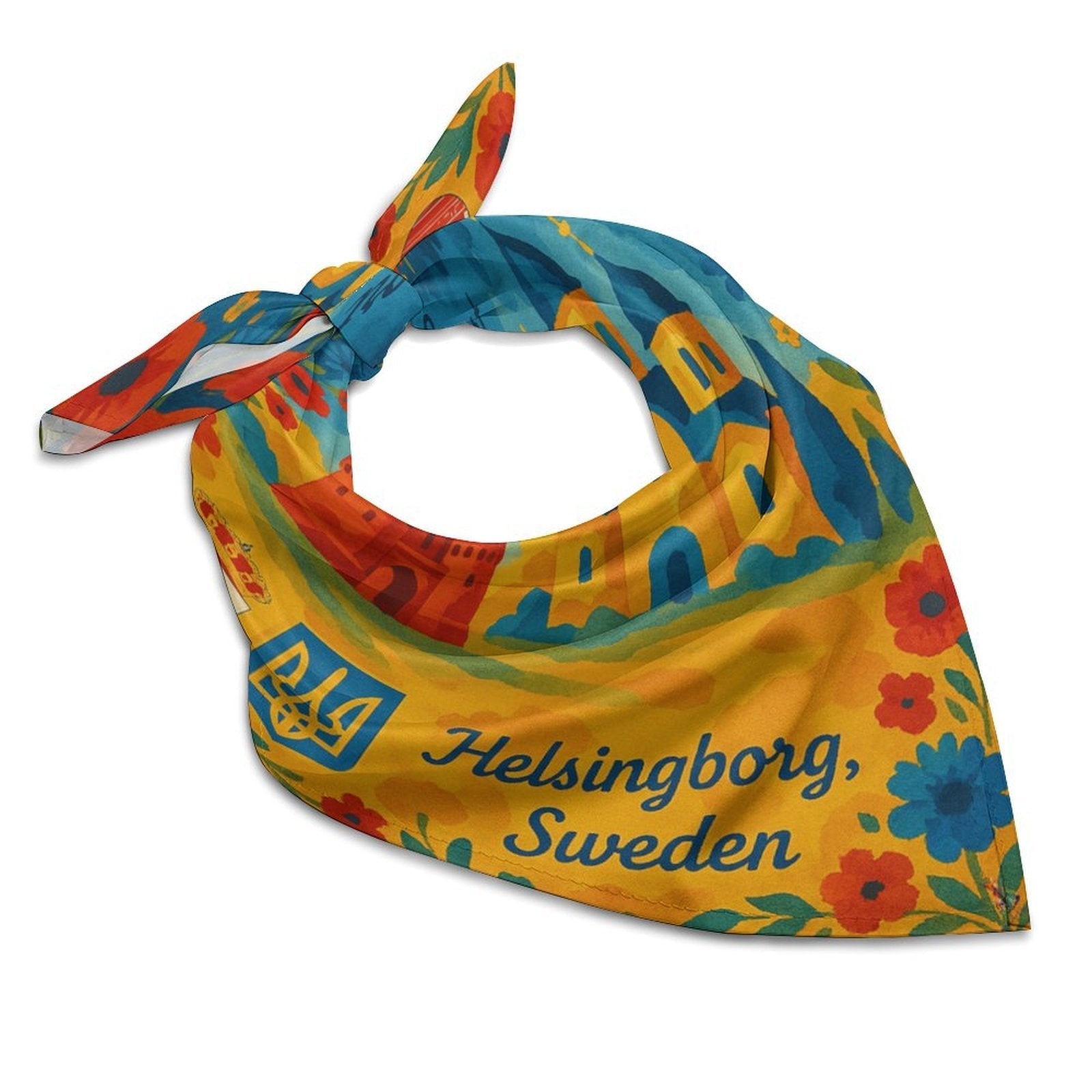 Support Ukraine 2 Kerchief All Over Print Scarf - Lana Art Sweden
