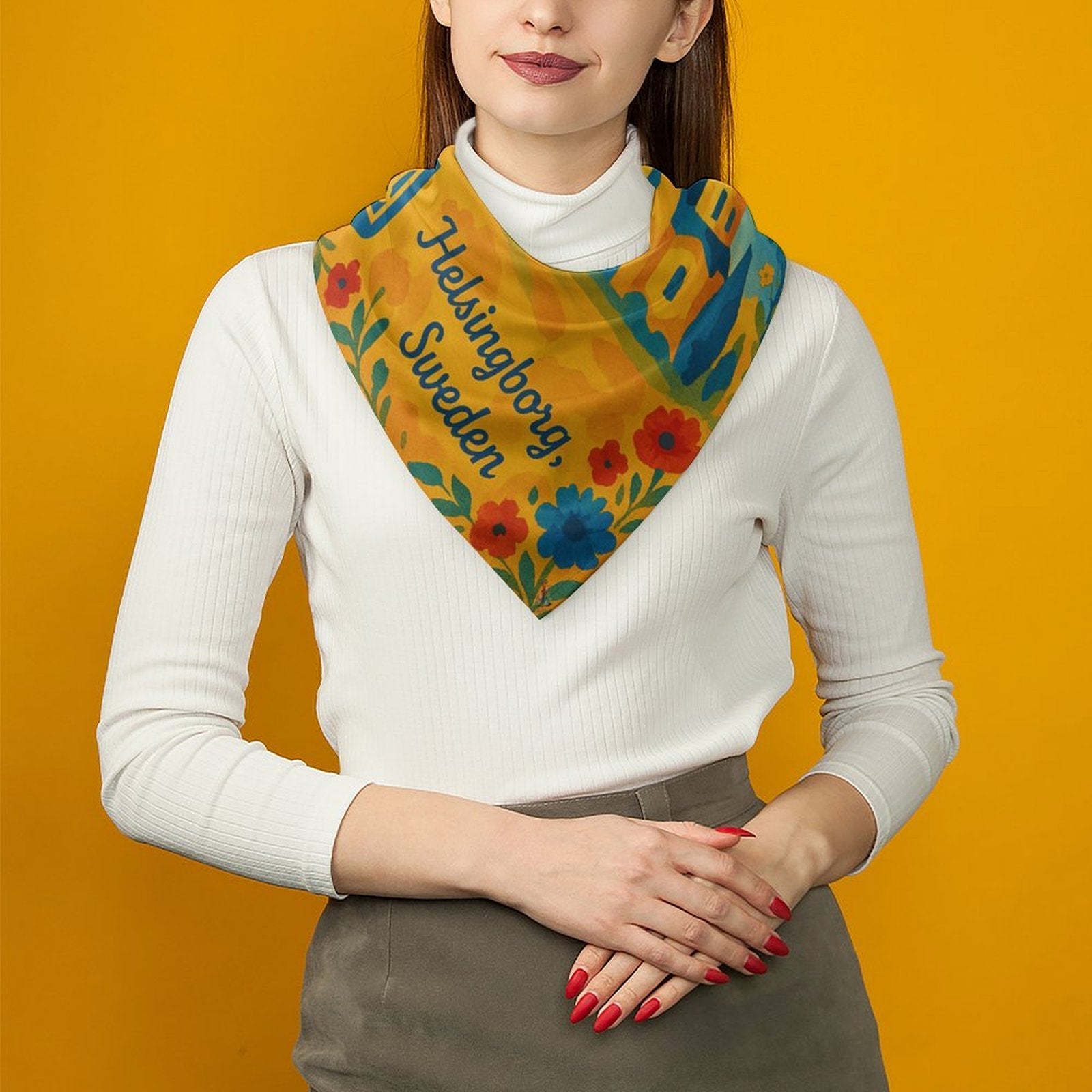 Support Ukraine 2 Kerchief All Over Print Scarf - Lana Art Sweden
