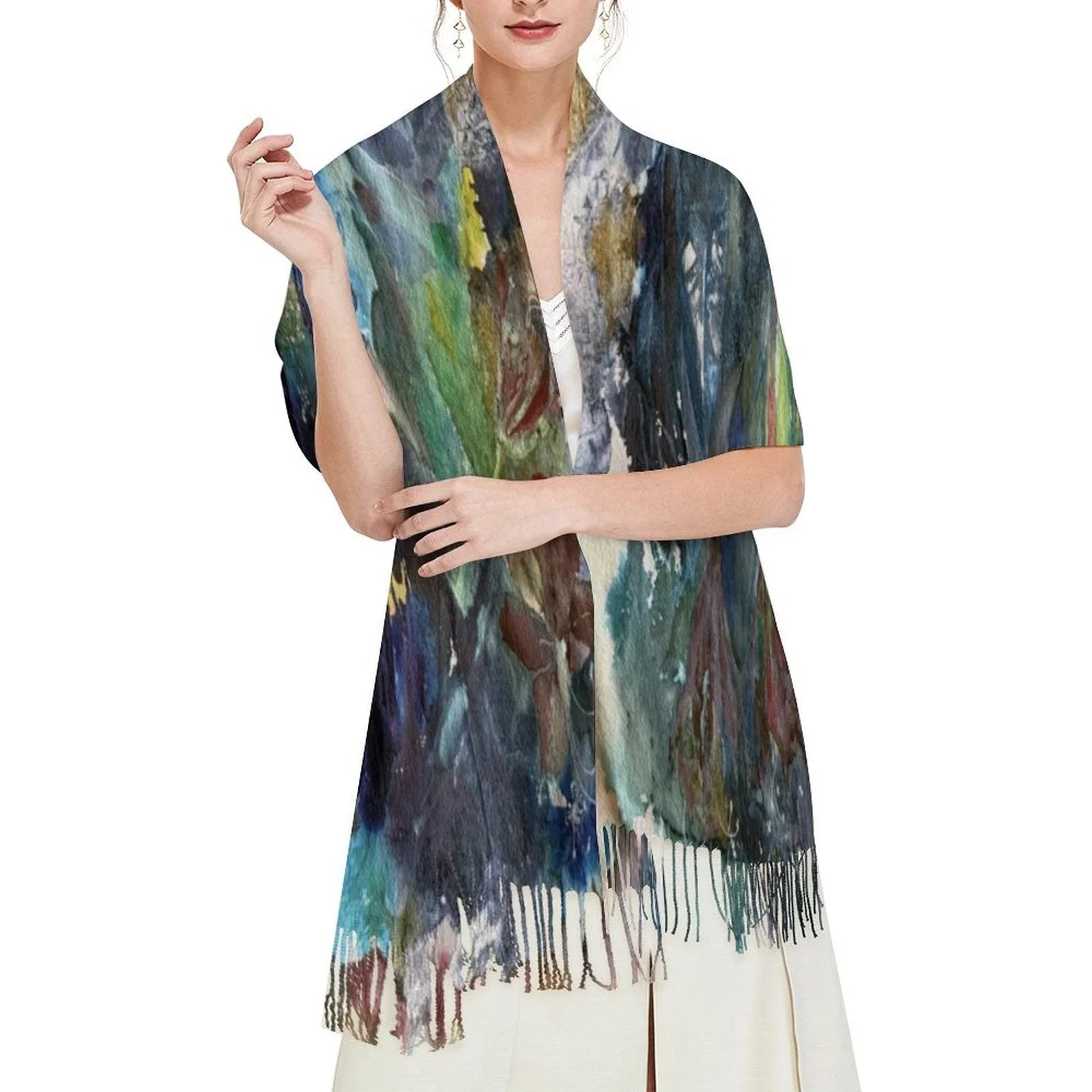 Tassel scarf Tassel Scarf - Lana Art Sweden